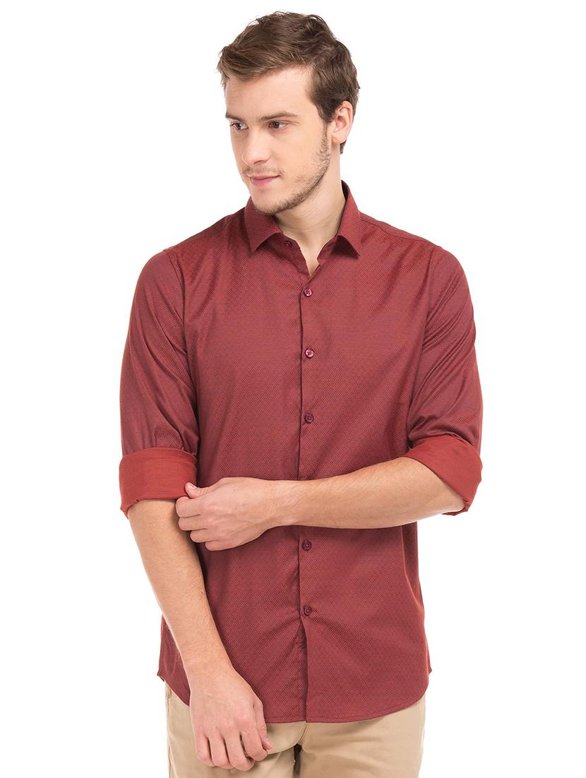 red printed casual shirt - 18254706 - Zoom Image - 0