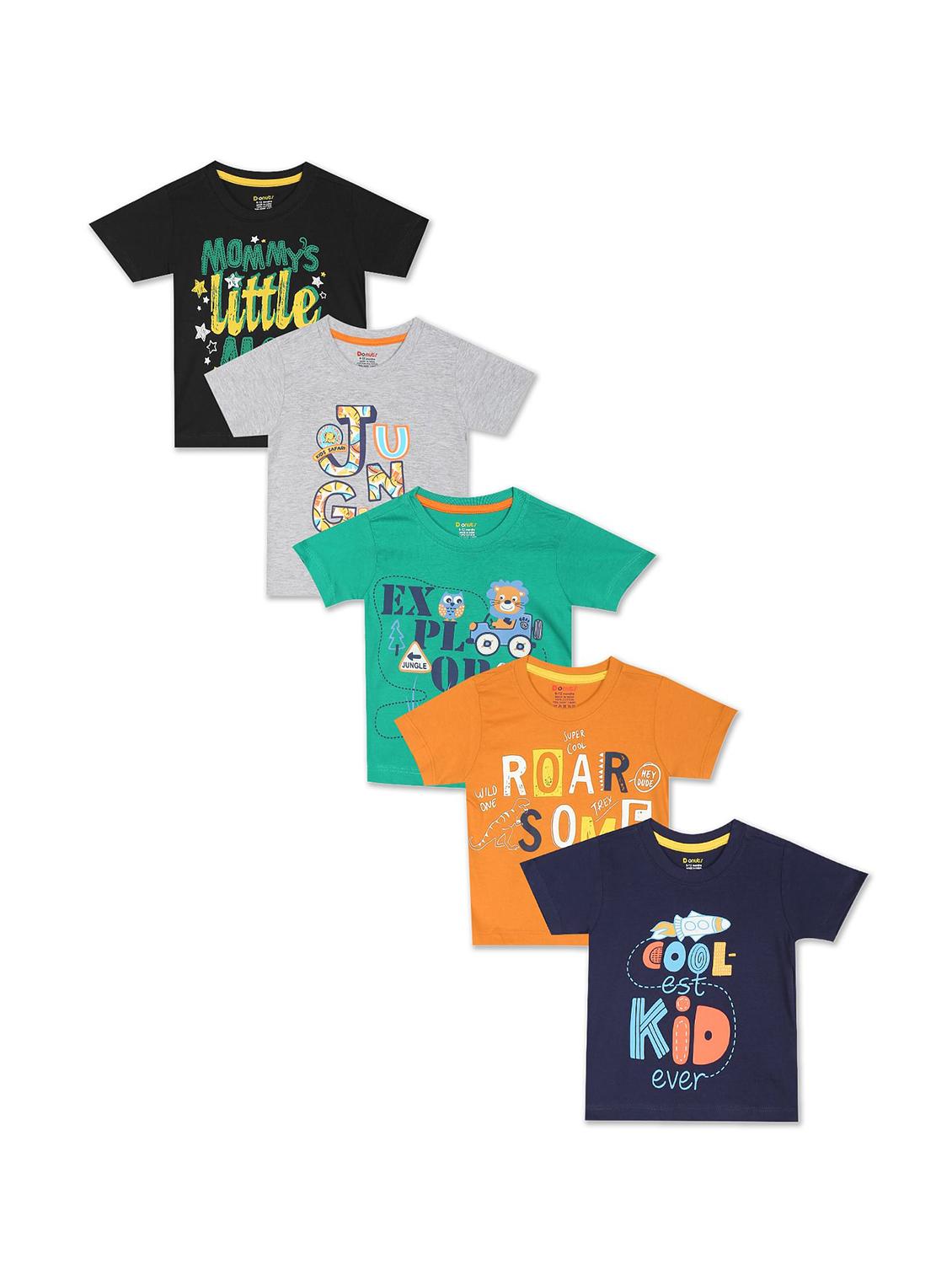 set of 5 printed t-shirt - 18255018 -  Zoom Image - 0