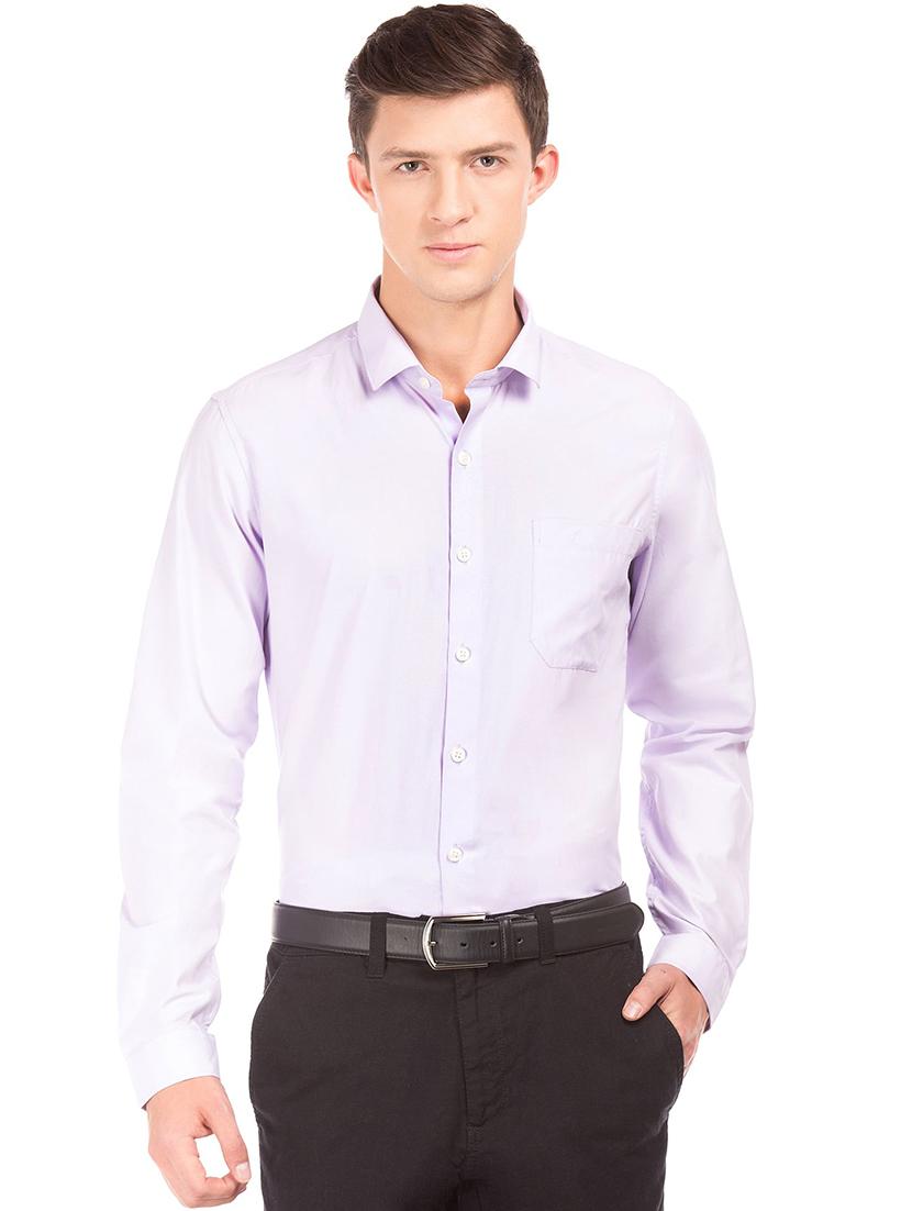 lavender solid formal shirt - 18255739 - Zoom Image - 0