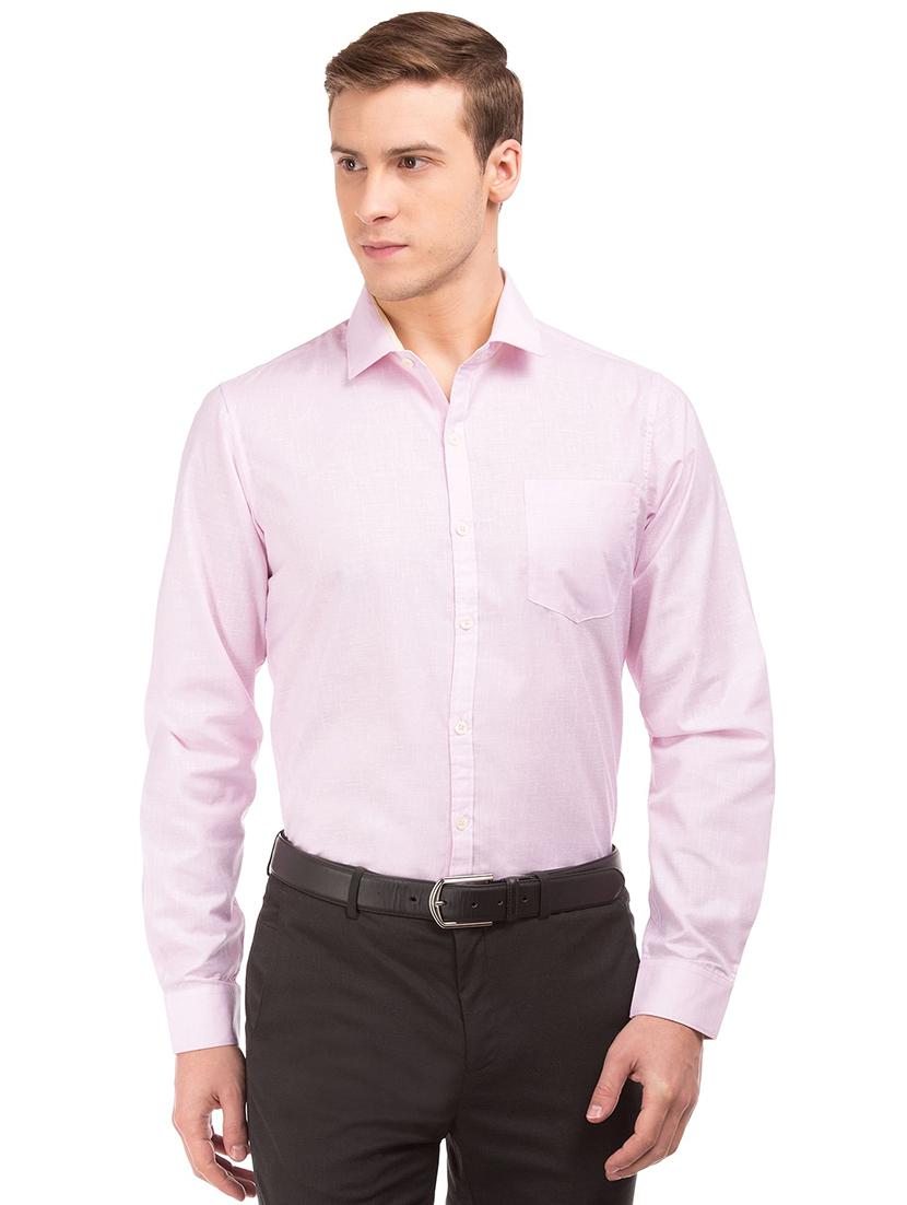 mauve solid formal shirt - 18255752 - Zoom Image - 0