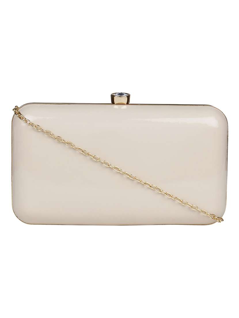 white cotton polyester blend regular clutch