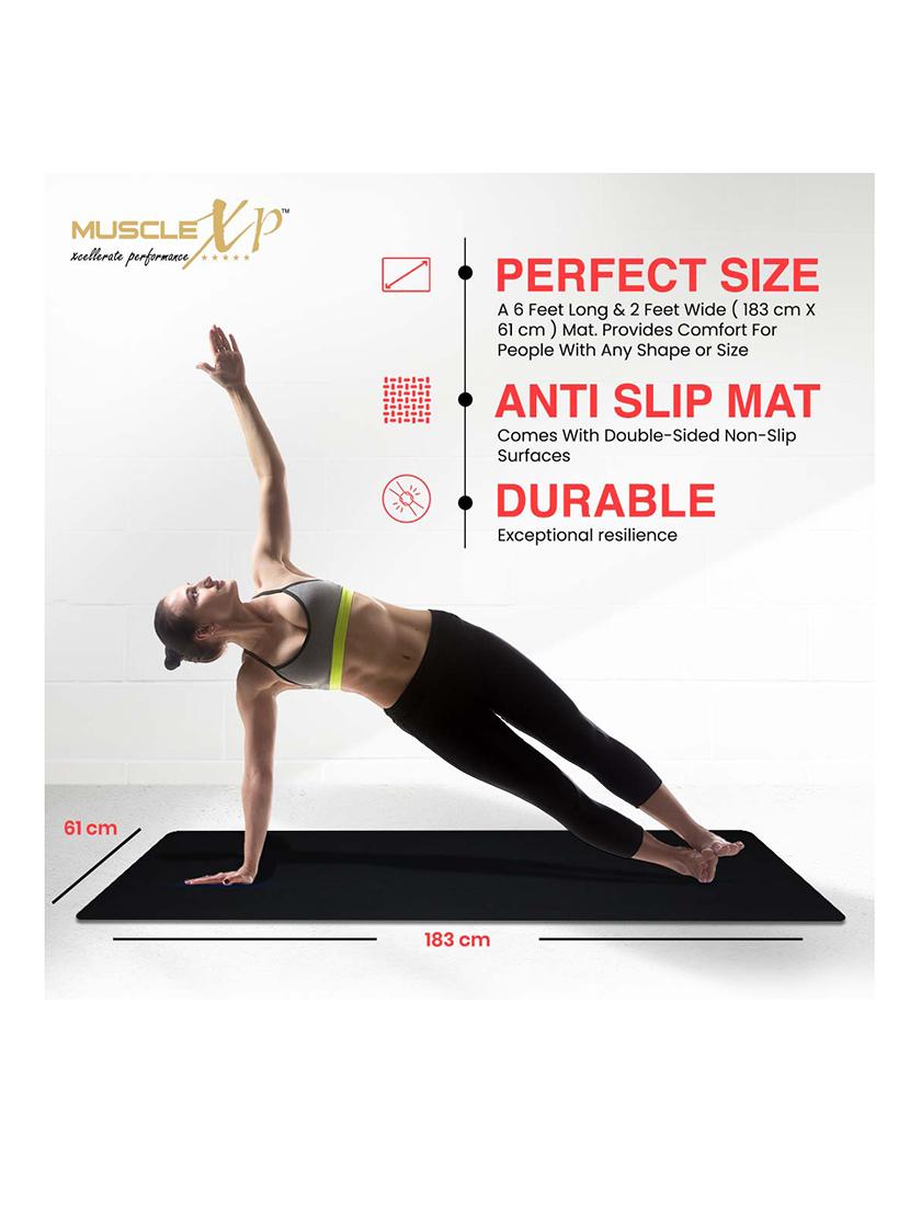 musclexp eva yoga mat with carrying strap for gym workout and yoga exercise - 18259524 - Standard Image - 3