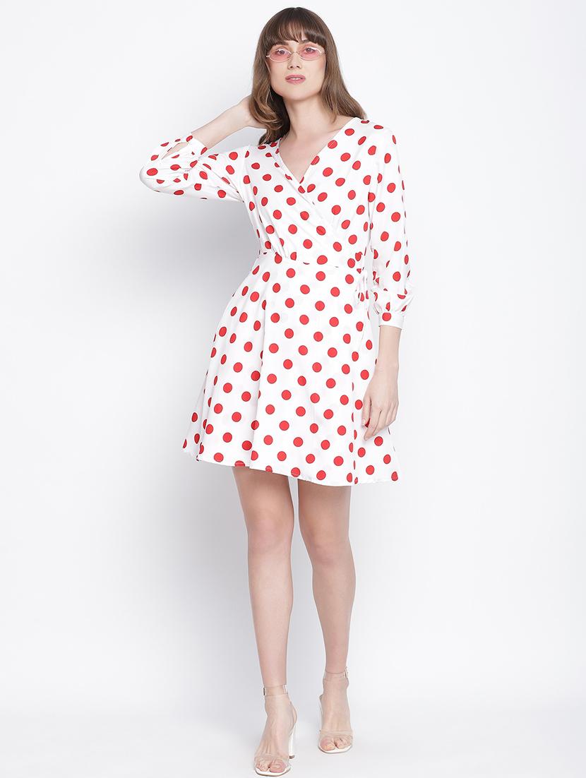 women's polka dots dress - 18259599 - Standard Image - 3
