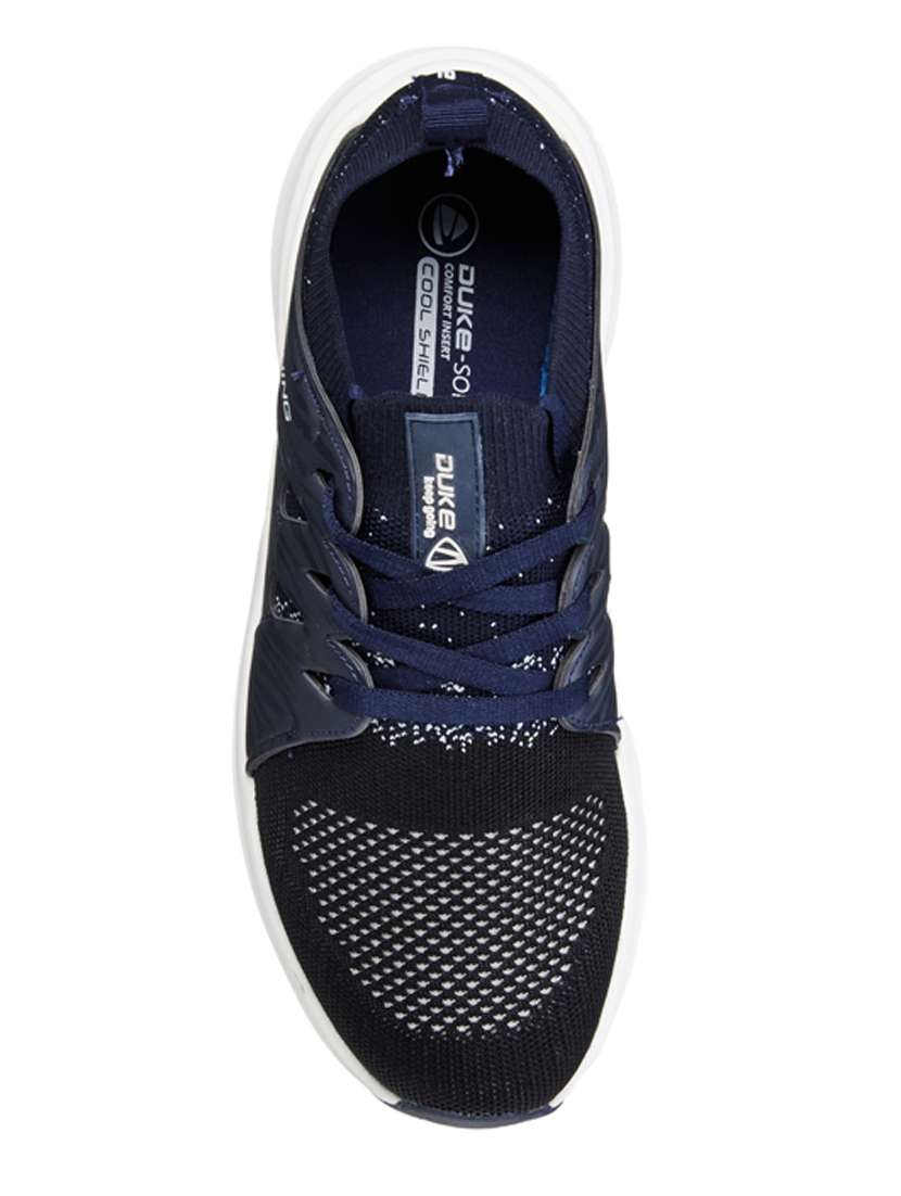 navy fabric sport shoes - 18259630 -  Standard Image - 3