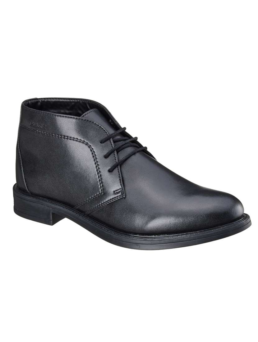 black synthetic lace up boots - 18259670 - Zoom Image - 0