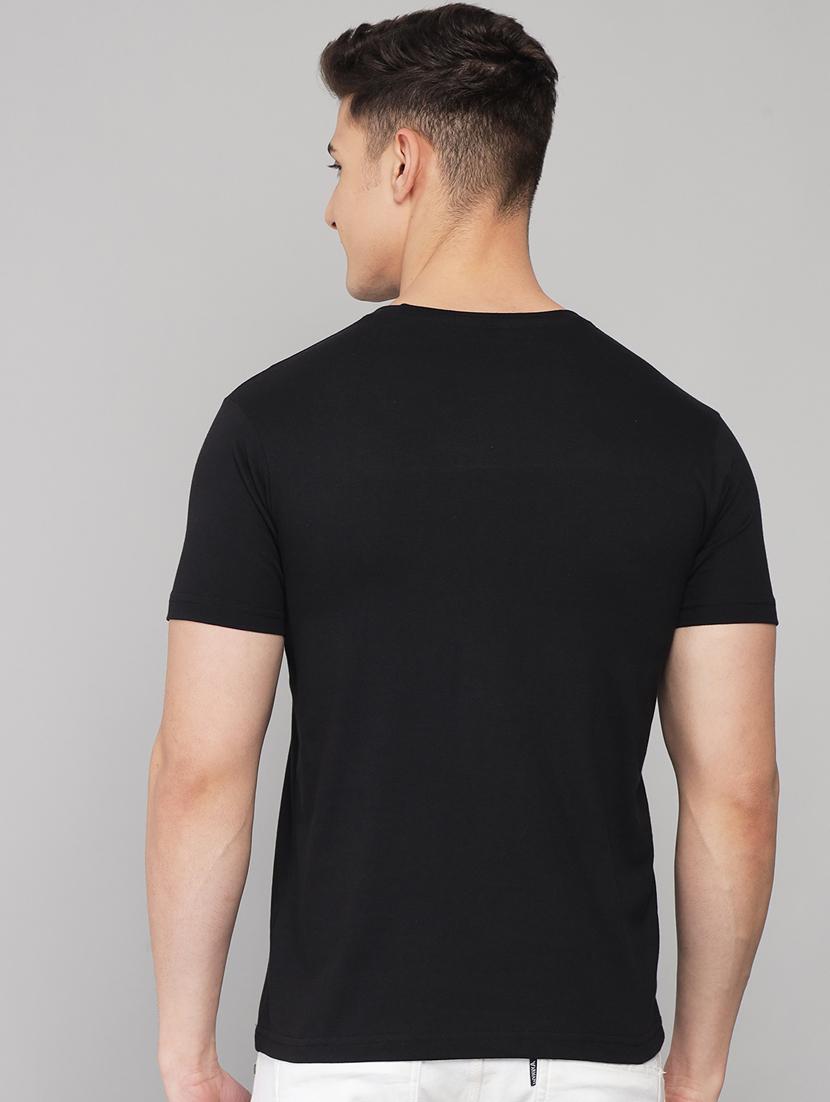 black solid t-shirt - 18260880 - Standard Image - 3