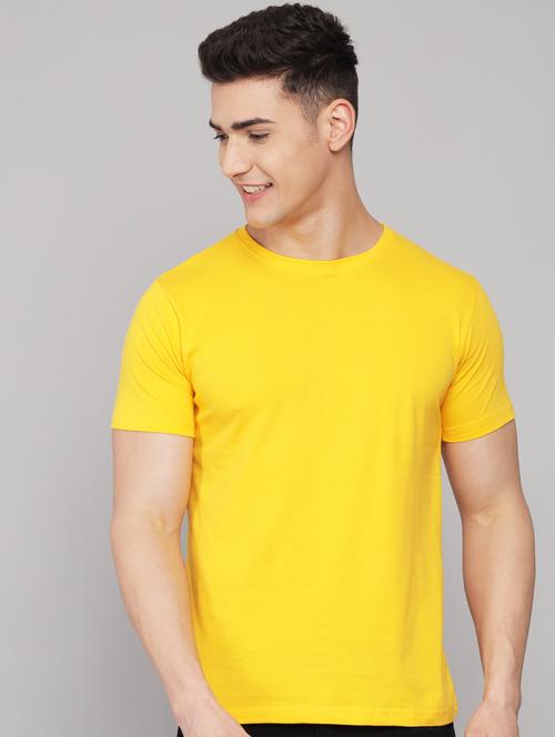 yellow solid t-shirt - 18260885 - Standard Image - 0