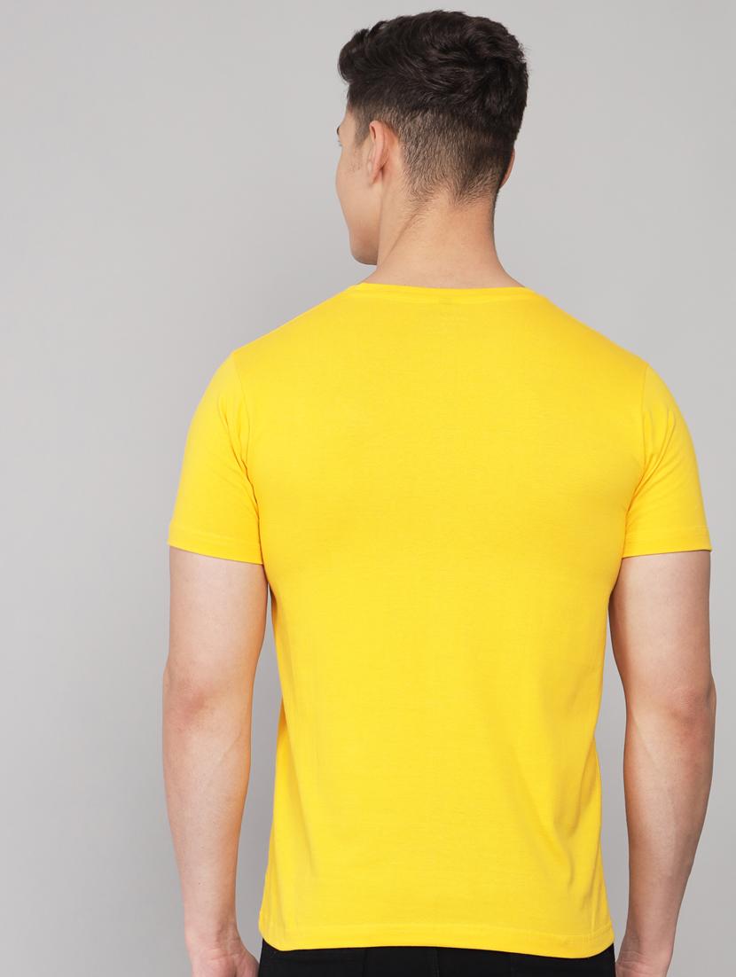 yellow solid t-shirt - 18260885 - Standard Image - 3