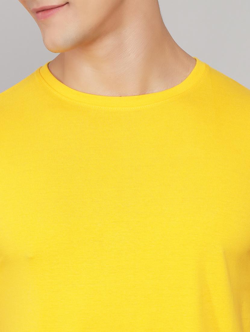 yellow solid t-shirt - 18260885 - Standard Image - 5