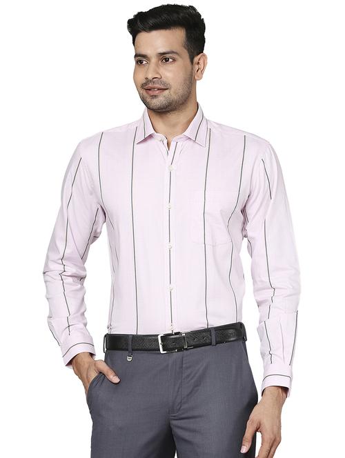 pink striped formal shirt - 18261346 - Standard Image - 0
