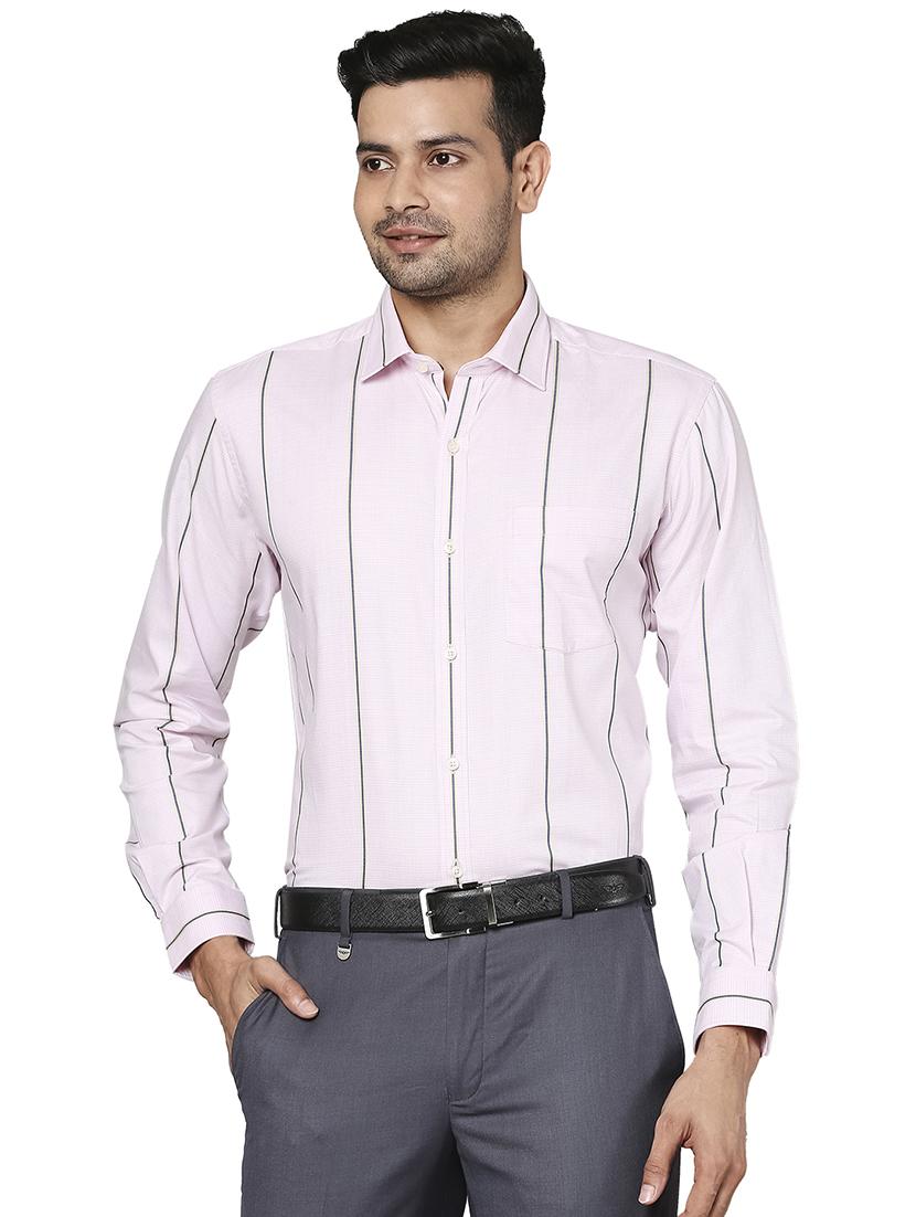 pink striped formal shirt - 18261346 - Zoom Image - 0