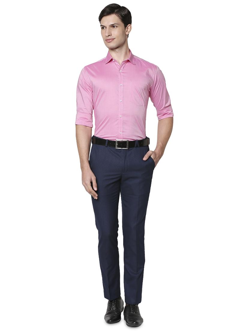 pink solid formal shirt - 18261347 - Standard Image - 3