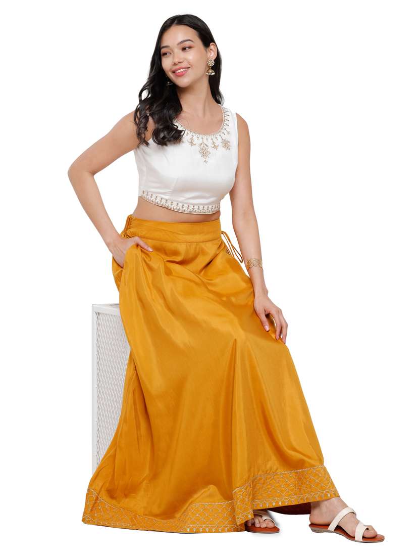 white viscose crop top - 18261500 -  Standard Image - 3