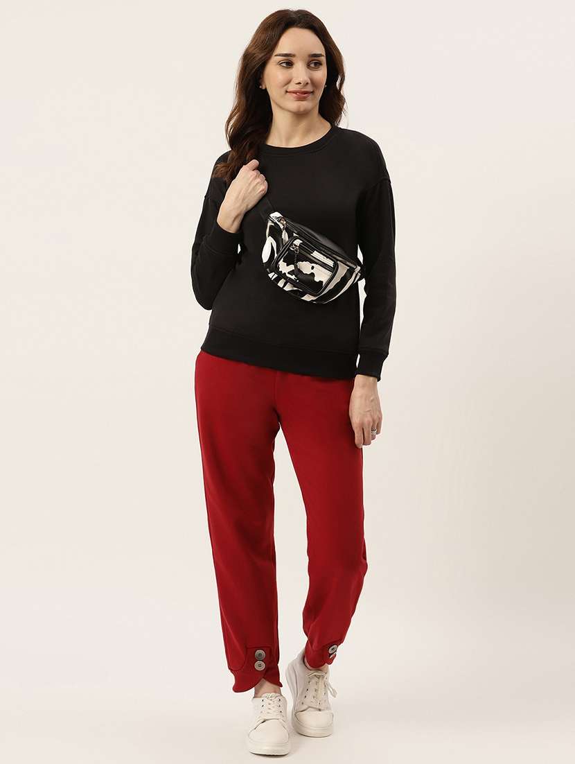 round neck solid sweatshirt - 18262958 -  Standard Image - 3