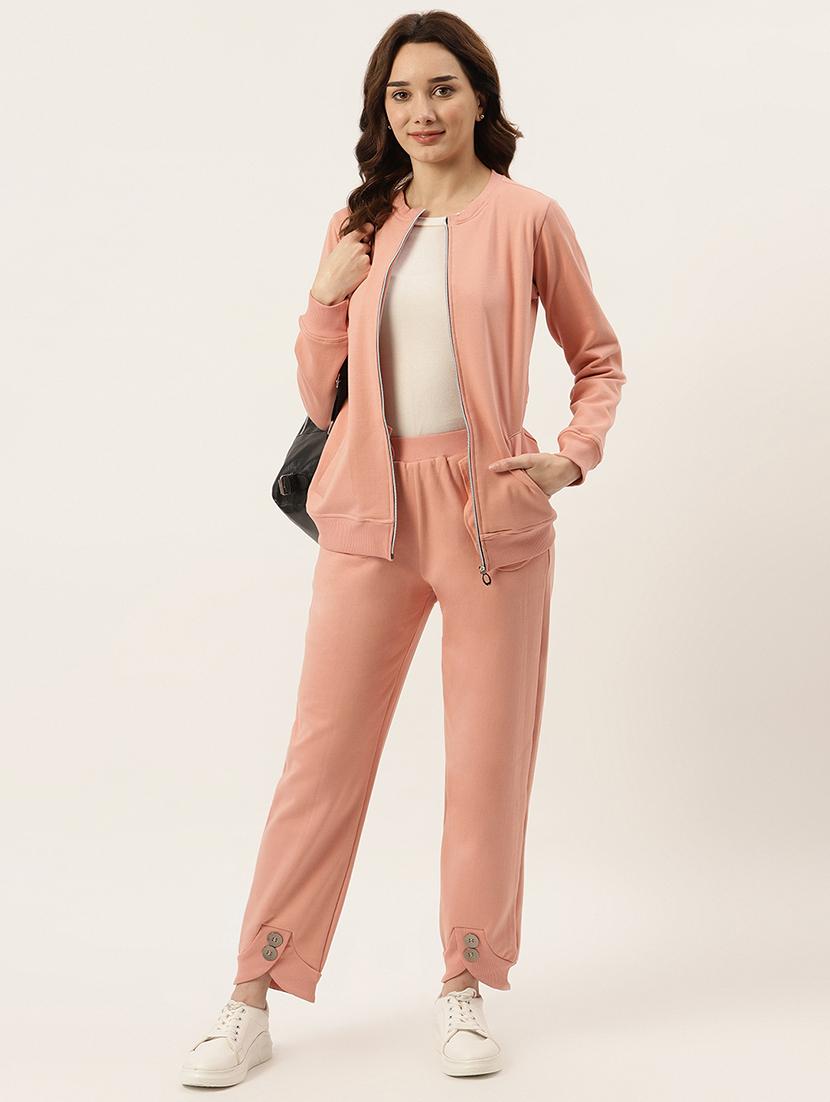 round neck solid regular jacket - 18263119 - Standard Image - 3