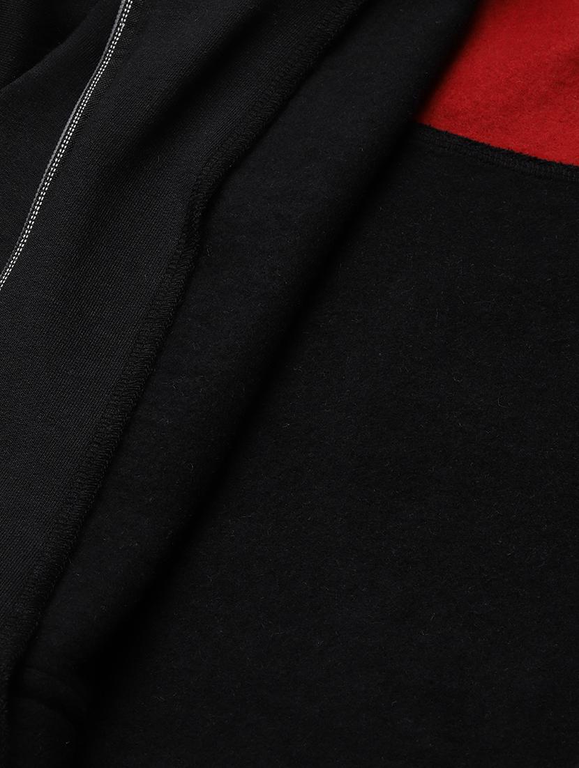 long sleeve solid hooded jacket - 18263155 - Standard Image - 5