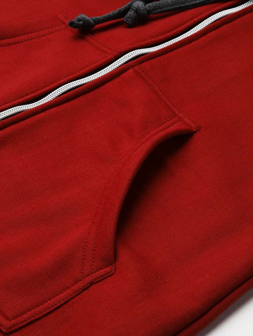 long sleeve solid hooded jacket - 18263167 - Standard Image - 5