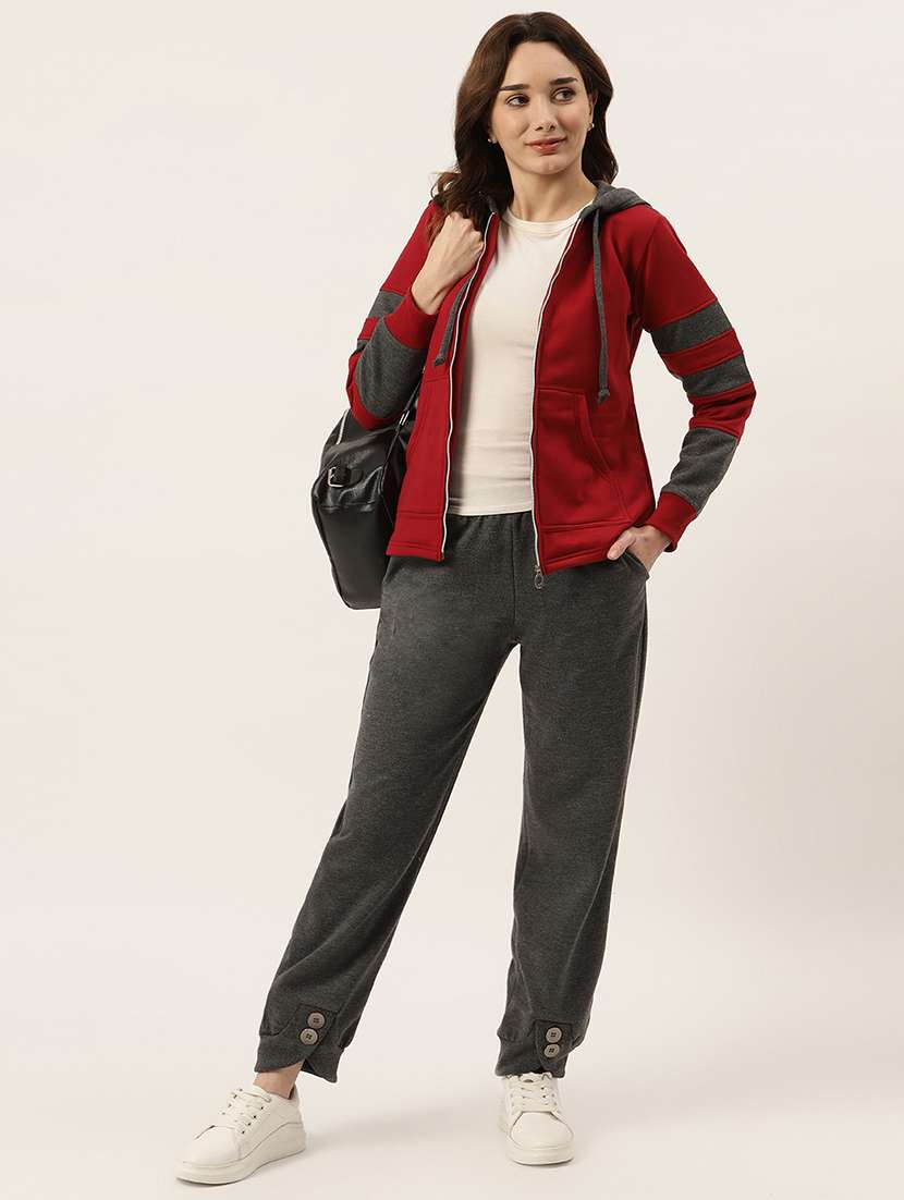 long sleeve solid hooded jacket - 18263188 - Standard Image - 3