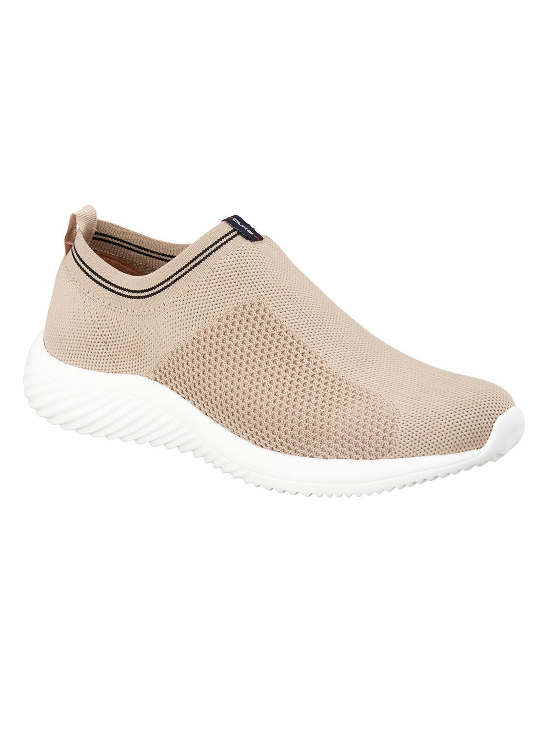 beige fabric slip on sports shoes - 18263579 - Zoom Image - 0