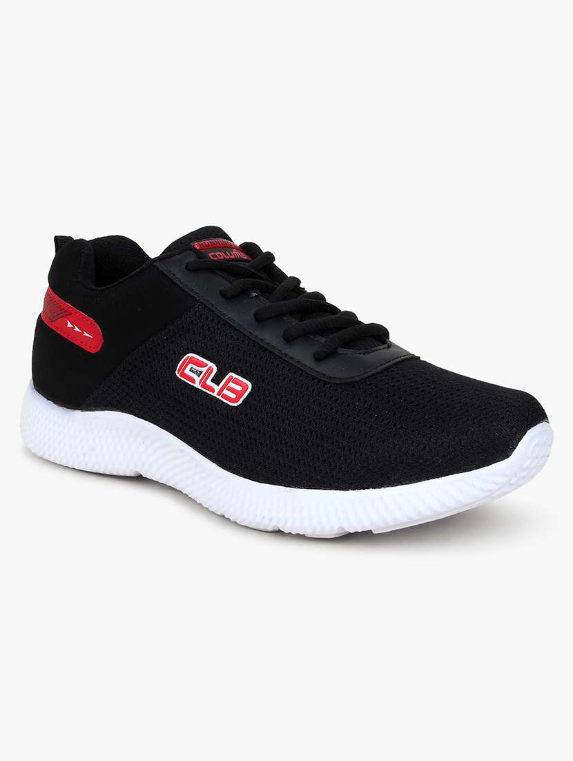 black  laceup sport shoe