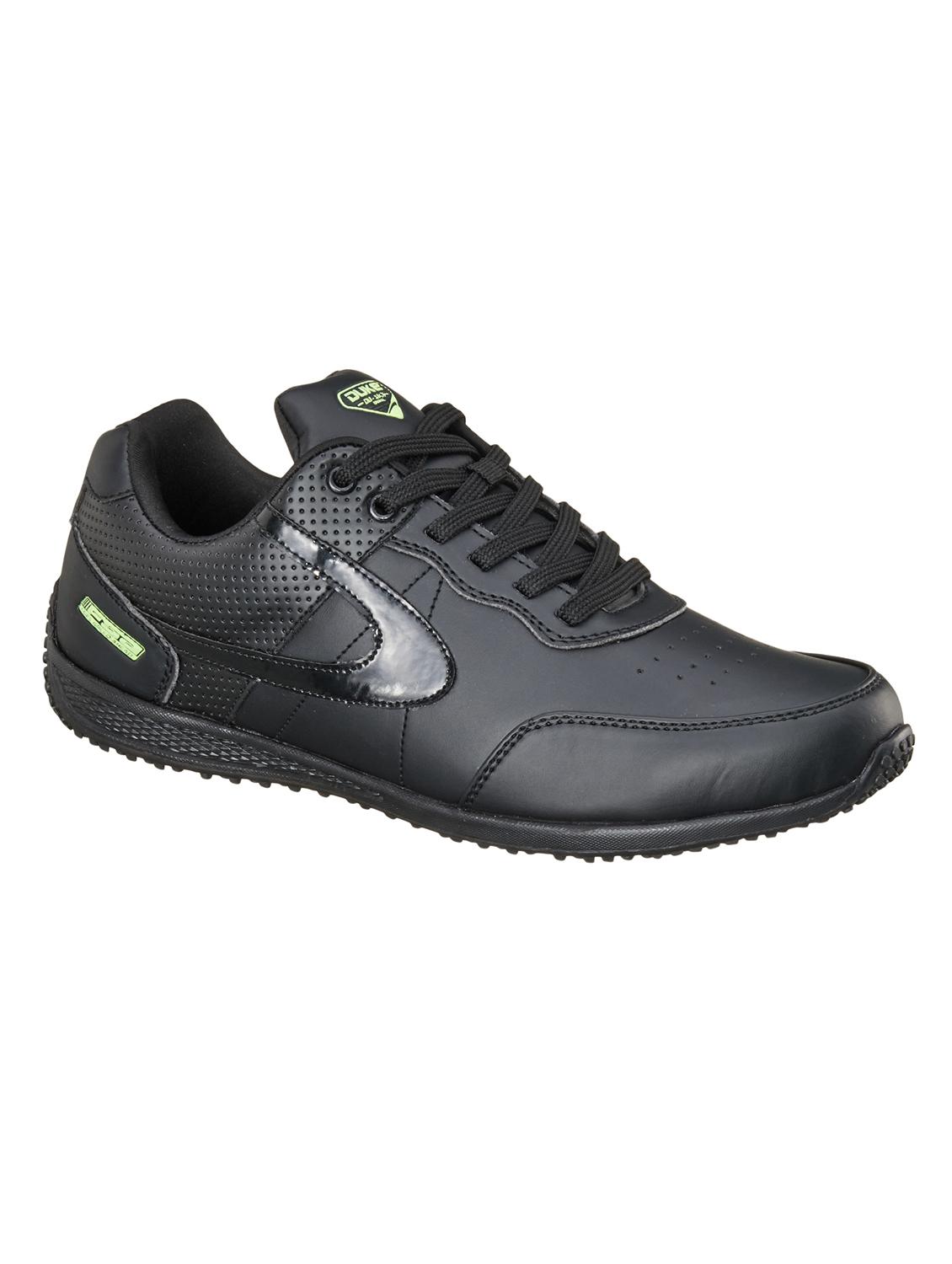 black pu lace up sneakers - 18264097 - Zoom Image - 0