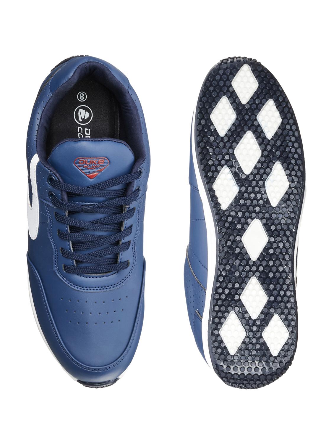navy pu lace up sneakers - 18264098 - Standard Image - 3