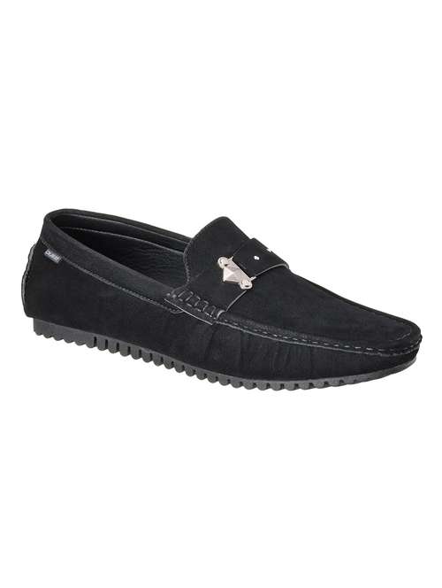 black suede slip on loafers - 18264120 -  Standard Image - 0