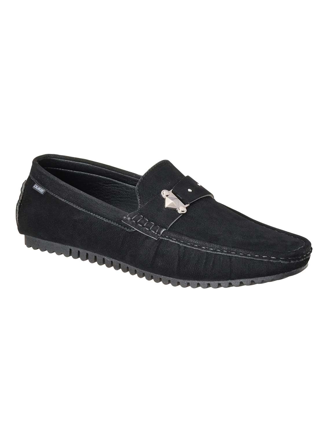 black suede slip on loafers - 18264120 -  Zoom Image - 0