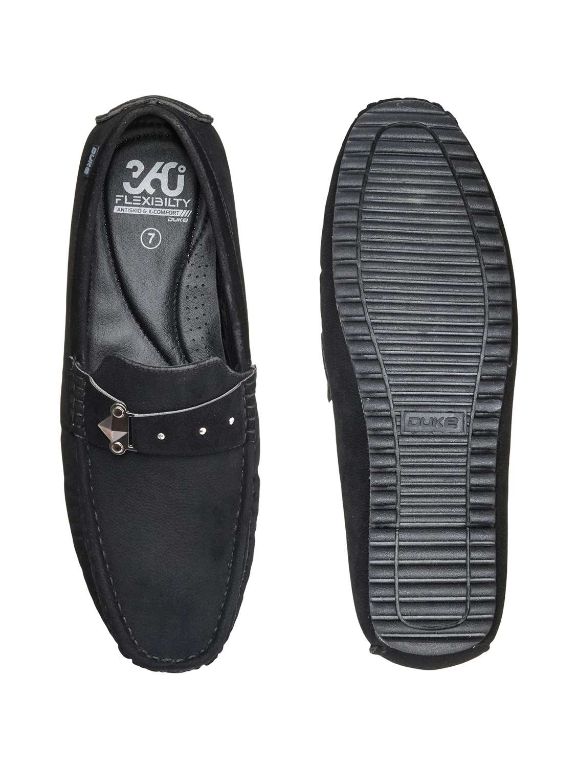 black suede slip on loafers - 18264120 -  Standard Image - 3