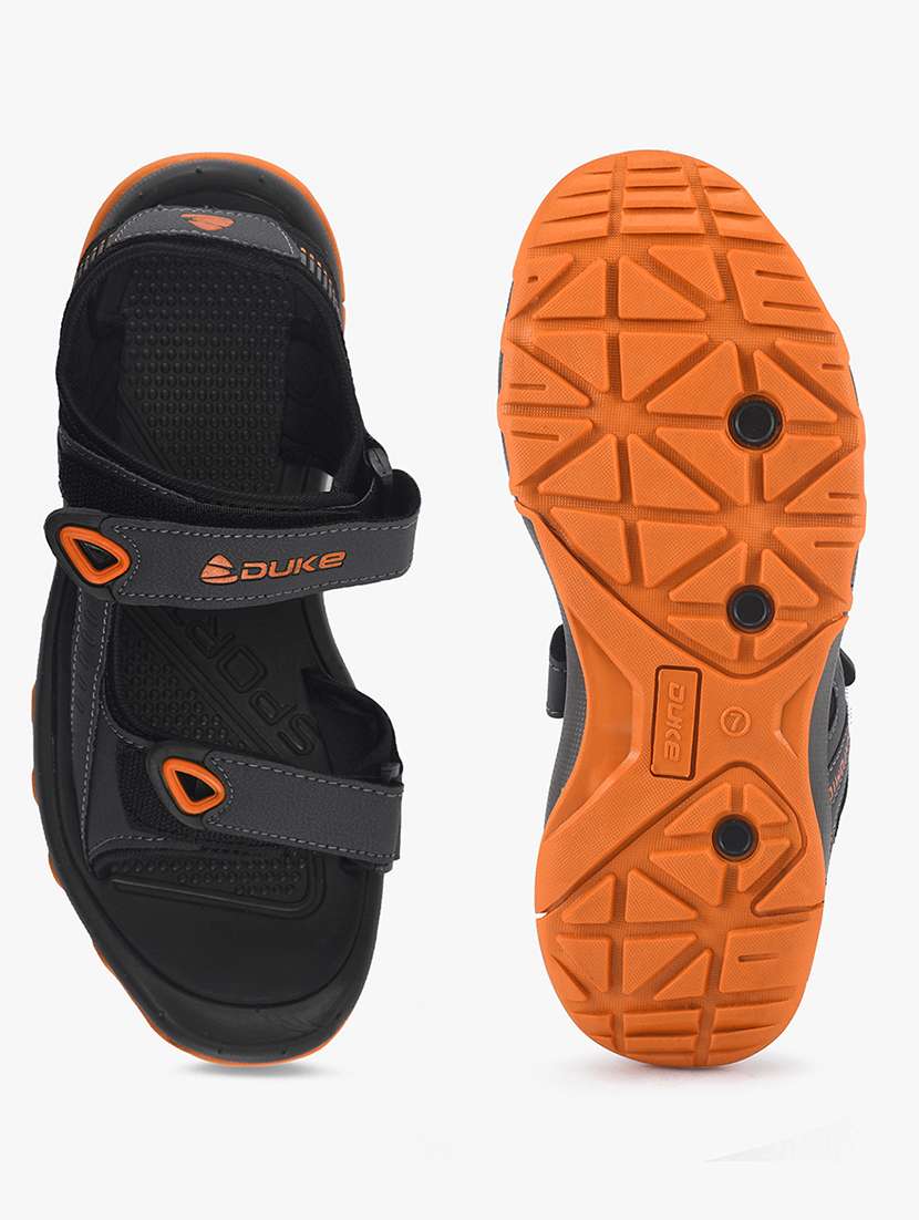 grey pu slip on floaters - 18265597 -  Standard Image - 3