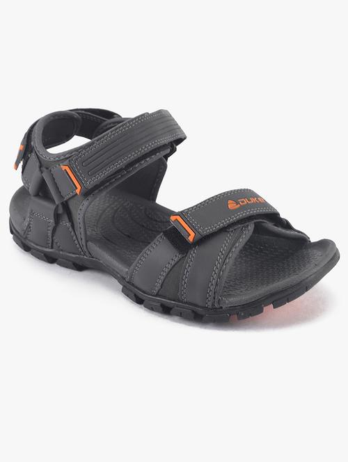 grey pu slip on floaters - 18265601 -  Standard Image - 0