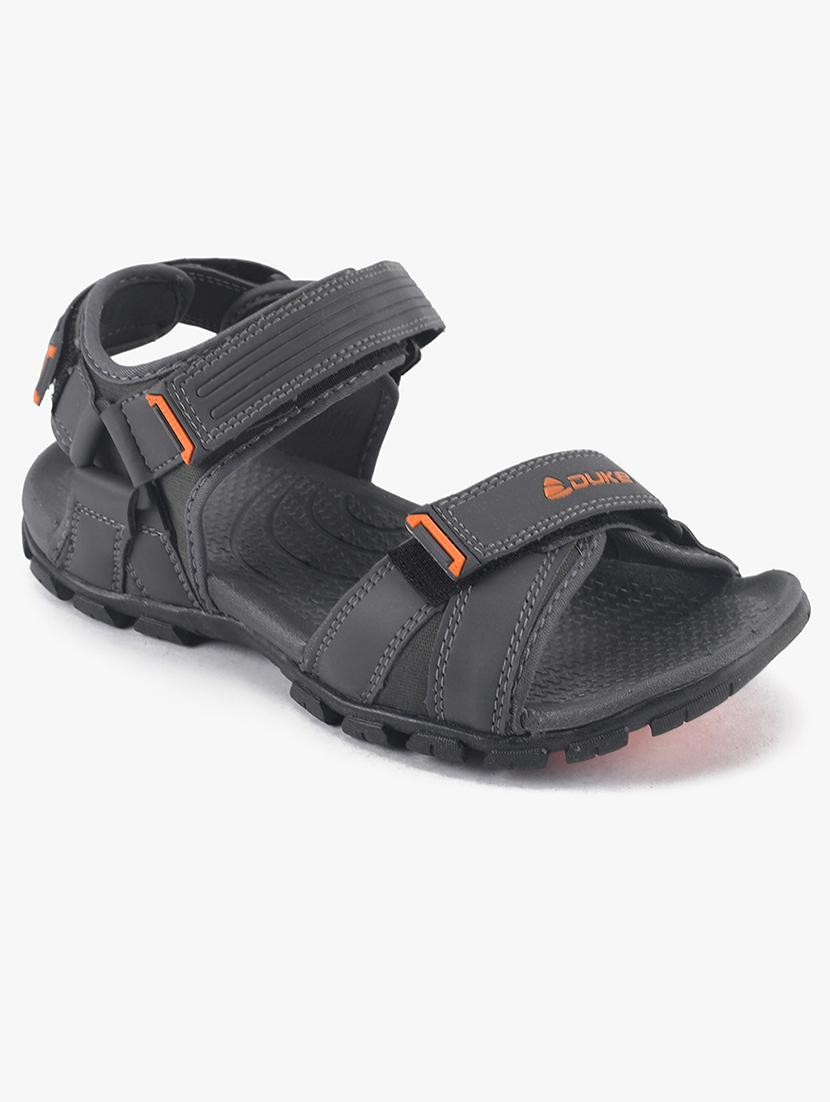 grey pu slip on floaters - 18265601 -  Zoom Image - 0