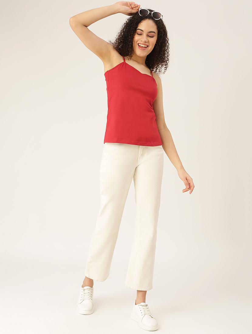 cami neck solid top - 18266446 - Standard Image - 3