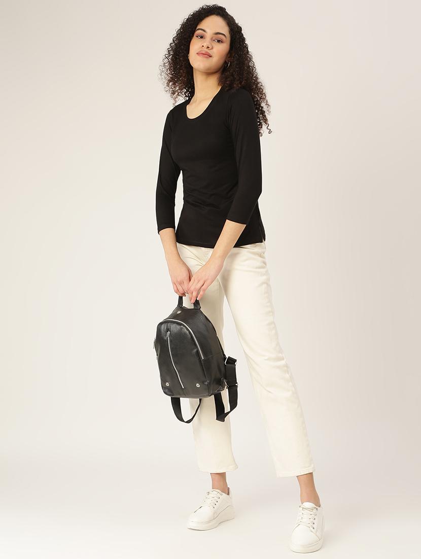 round neck solid tee - 18266504 - Standard Image - 3