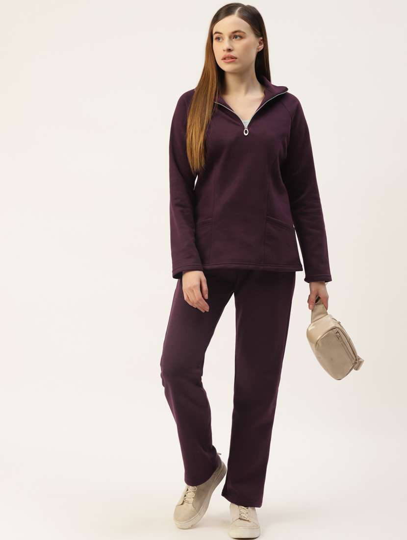 stand collar solid sweatshirt - 18267752 -  Standard Image - 3