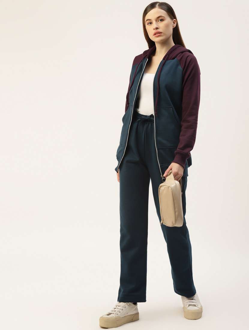 hooded neck color block sweatshirt - 18267818 -  Standard Image - 3