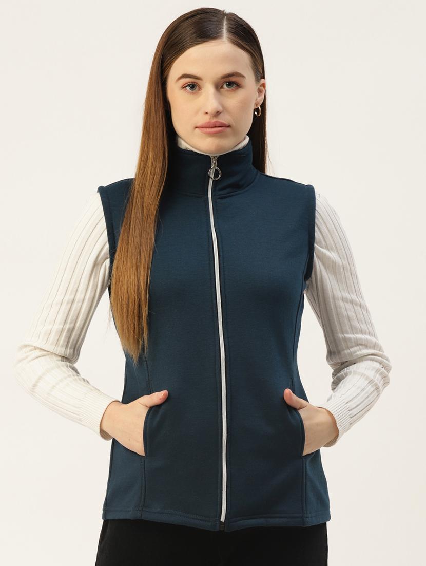 sleeveless solid regular jacket - 18267854 - Zoom Image - 0
