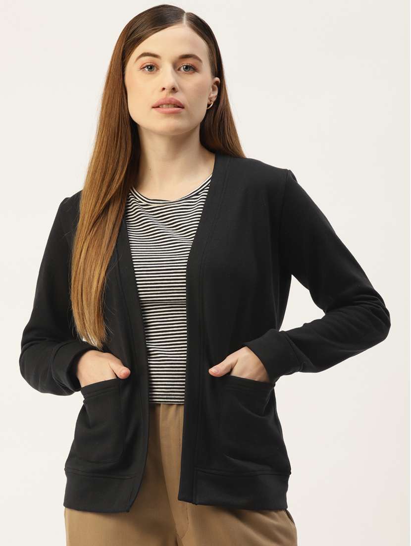 long sleeve solid cardigan