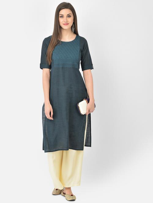 women's straight kurta - 18269221 -  Standard Image - 0