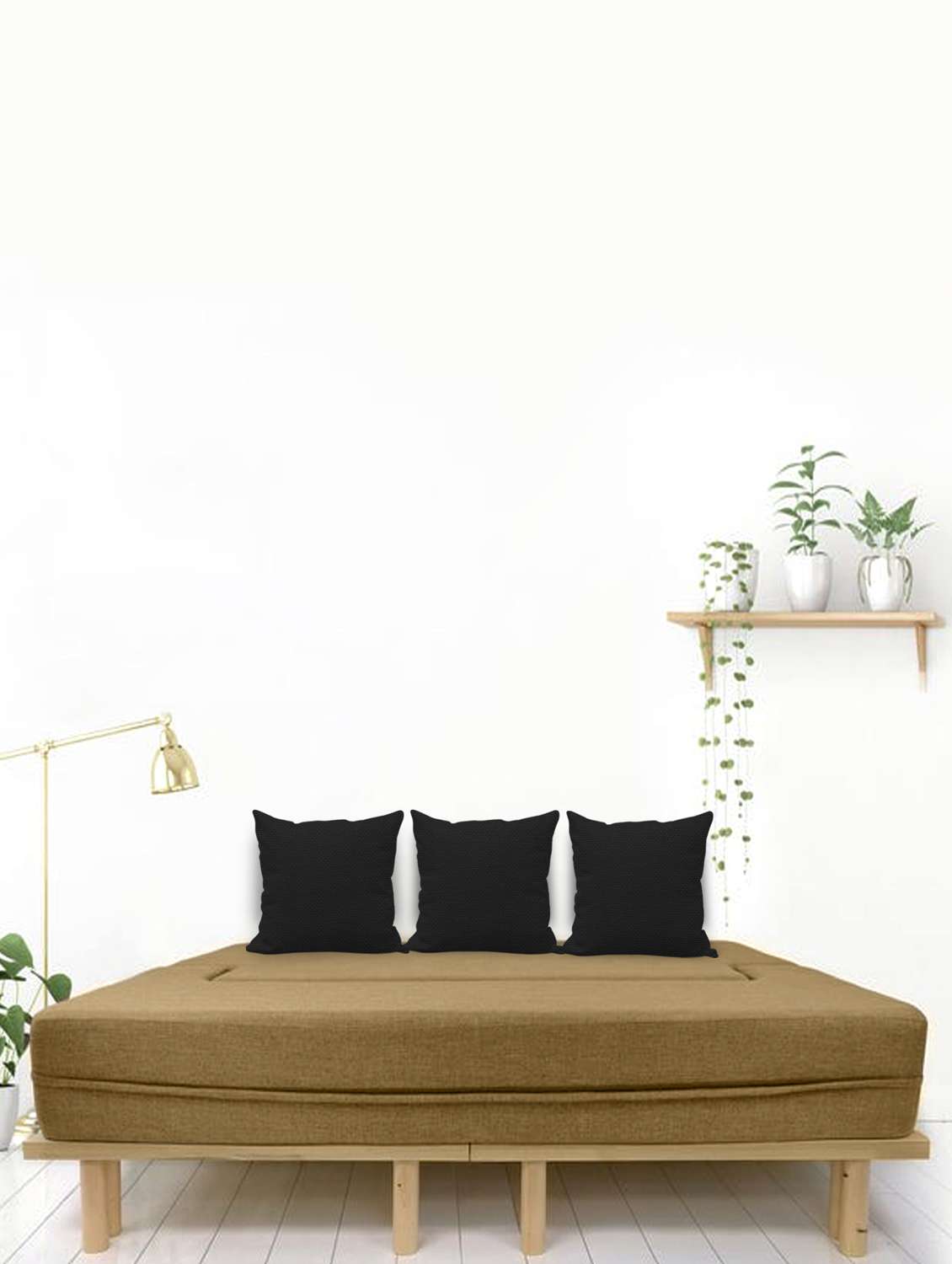 Buy online Sleep Spa Couch Bed 3 Seater Sofa & Mattress Washable