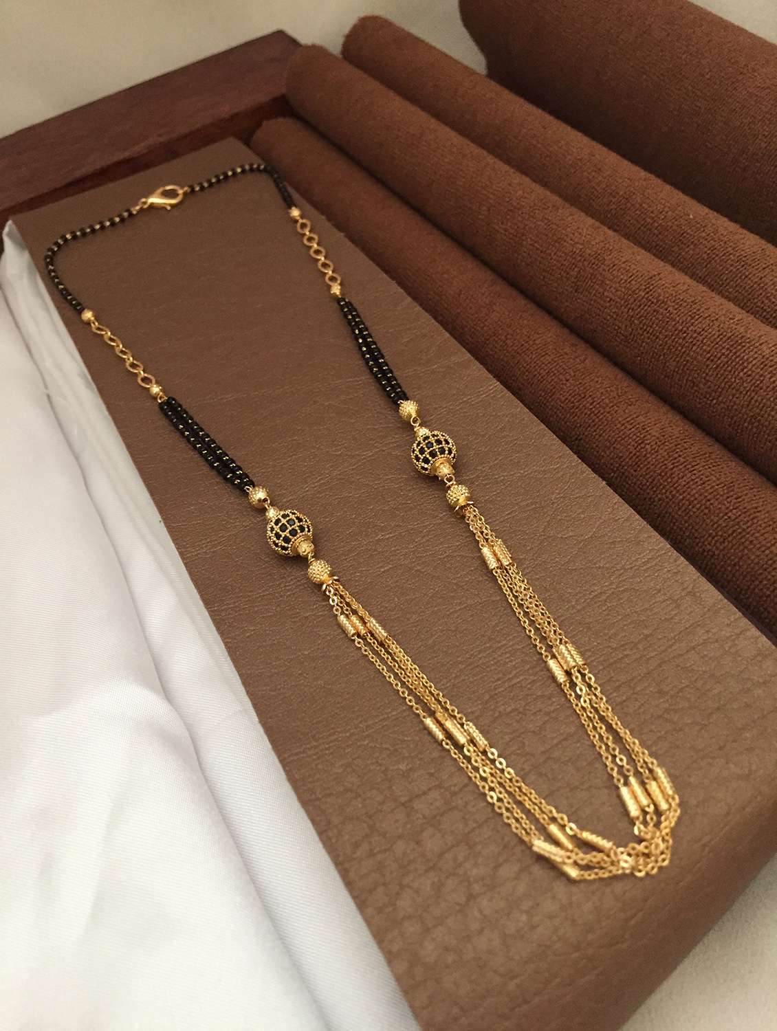 Buy online Gold Brass Chain Necklace 