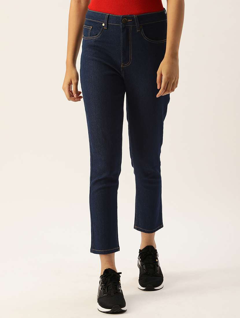 mid rise solid slim fit jean - 18271506 -  Zoom Image - 0