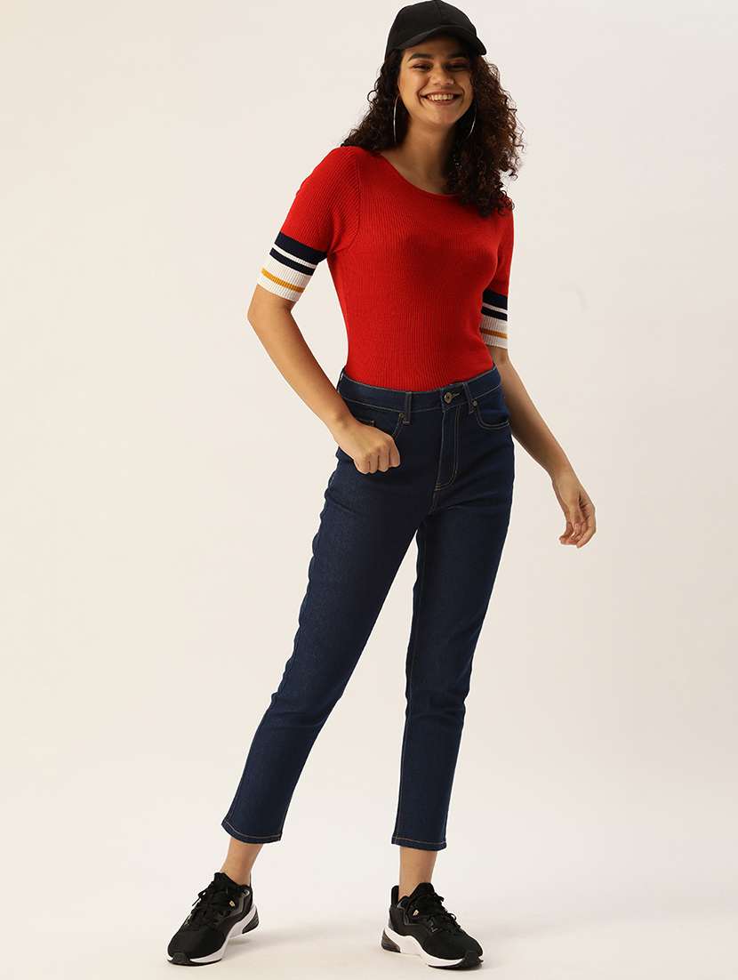 mid rise solid slim fit jean - 18271506 - Standard Image - 3