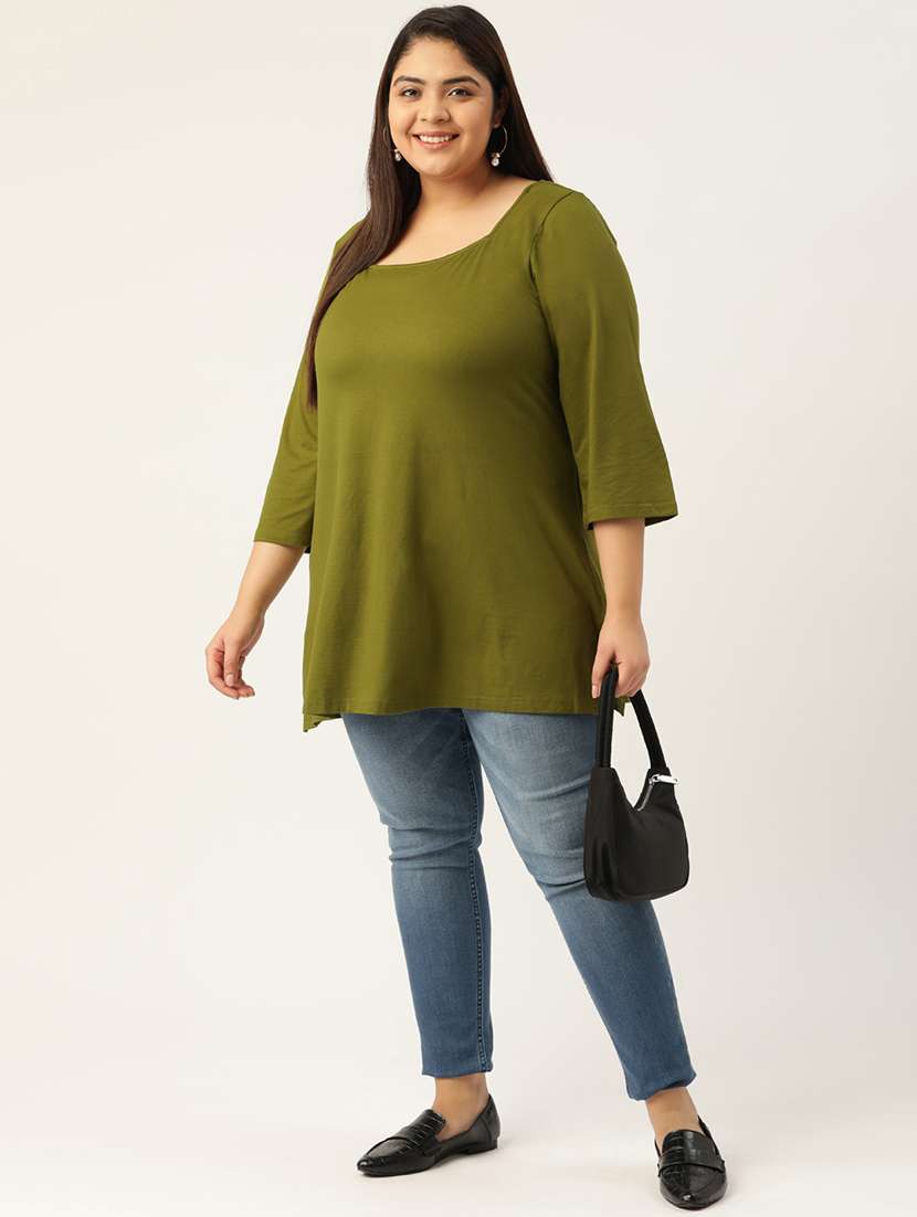 women's a line square neck top - 18271874 -  Standard Image - 3
