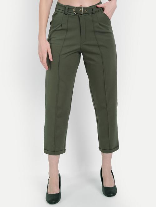 high rise flat front trouser - 18272162 -  Standard Image - 0