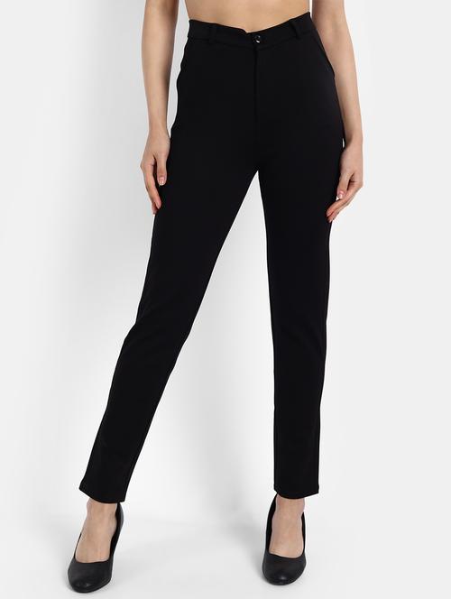 high rise flat front trouser - 18272171 -  Standard Image - 0