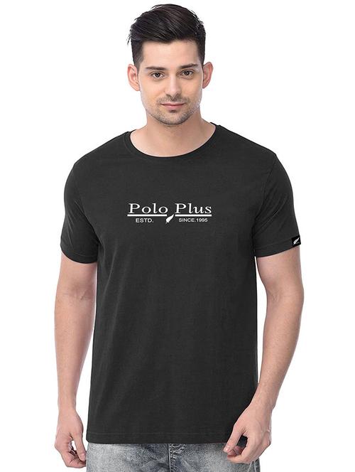 black chest printed t-shirt - 18272709 -  Standard Image - 0