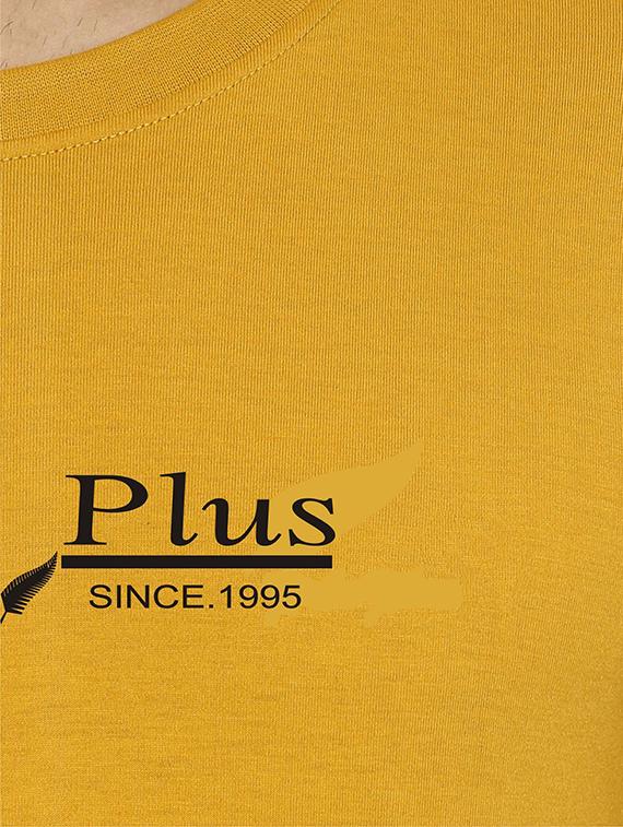 mustard chest print t-shirt - 18272711 - Standard Image - 3