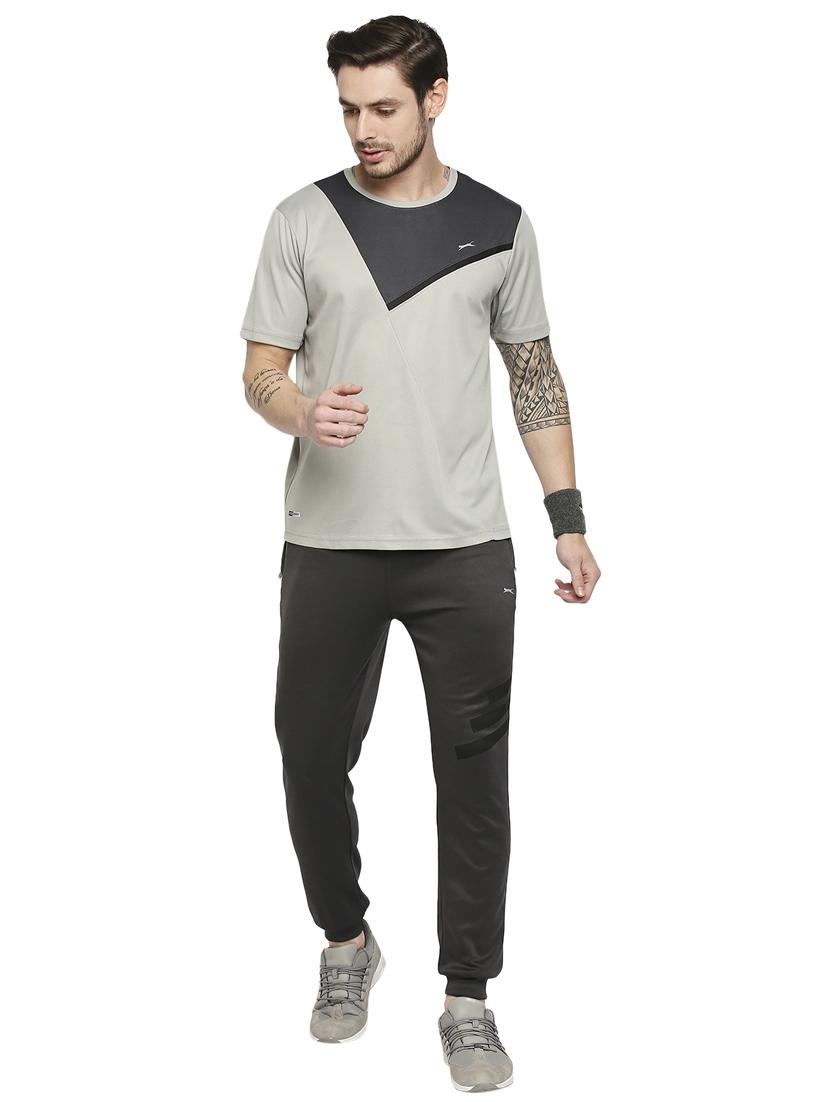 charcoal-grey solid joggers track pant - 18273540 - Standard Image - 3