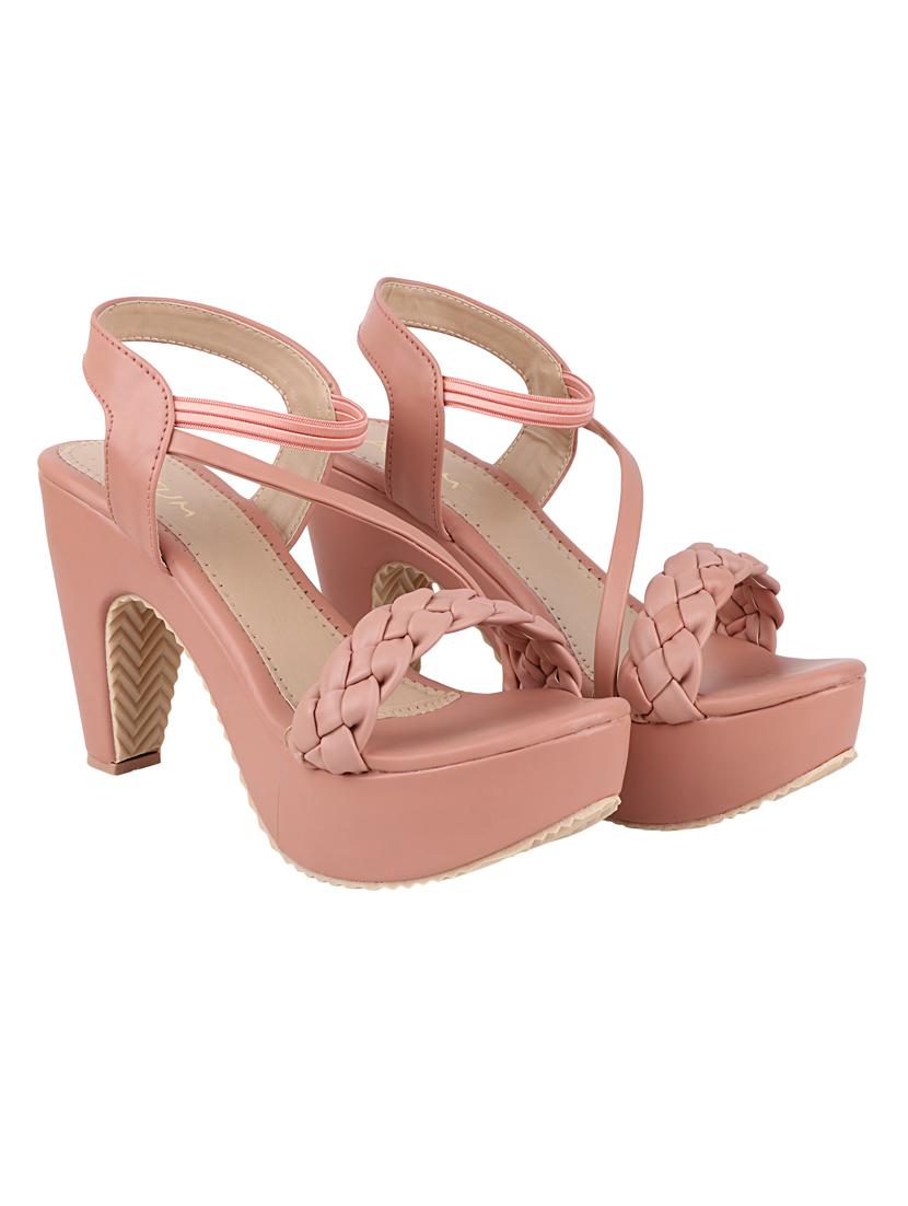 pink synthetic back strap sandals - 18275209 - Zoom Image - 0